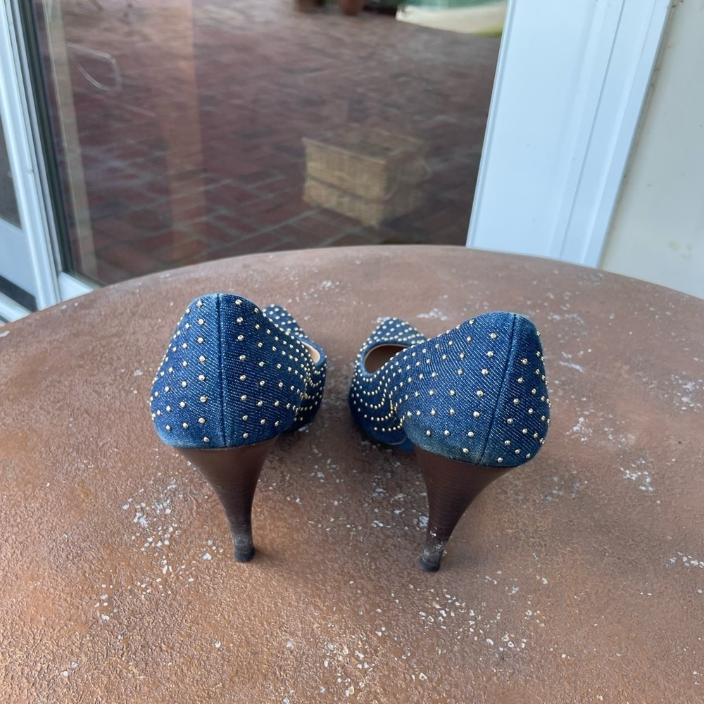 Dani black denim studded heels - Picture 5 of 5